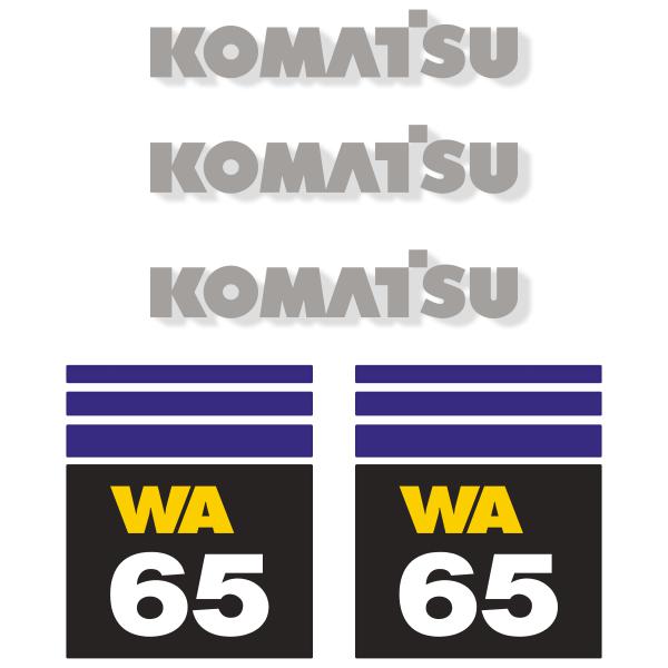 Komatsu WA65-3 Decal Kit