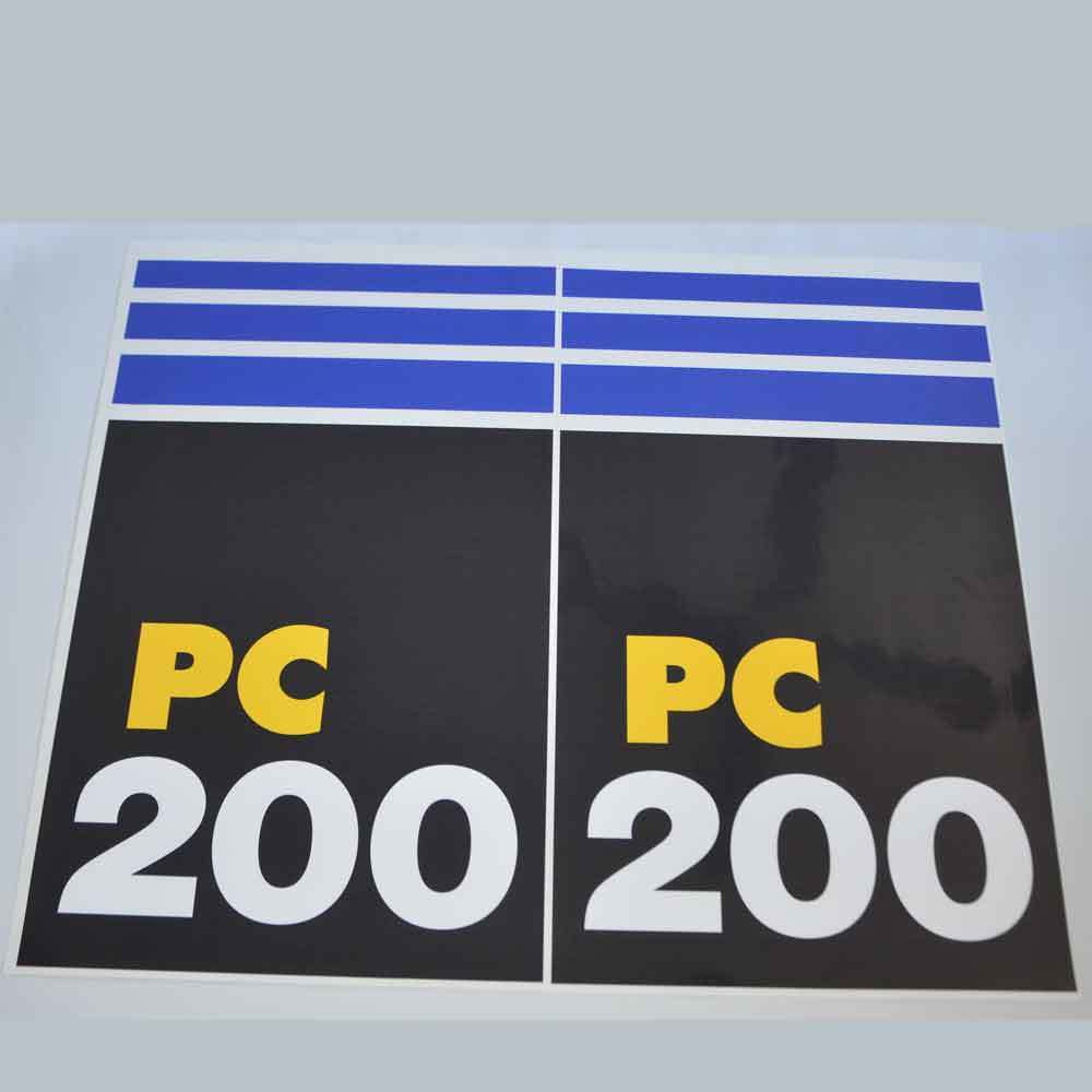 Komatsu PC200-7 Decal Sticker Set