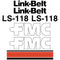 Link Belt LS-118 Decals Stickers Set