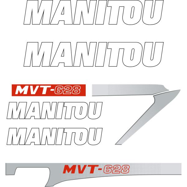 Manitou MVT-628 Decal Kit
