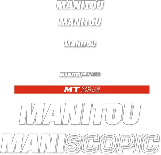 Manitou MT932 Decal Kit - Forklift