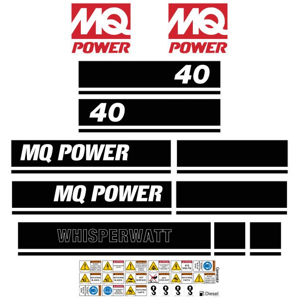 Multiquip DCA40 Decal Kit