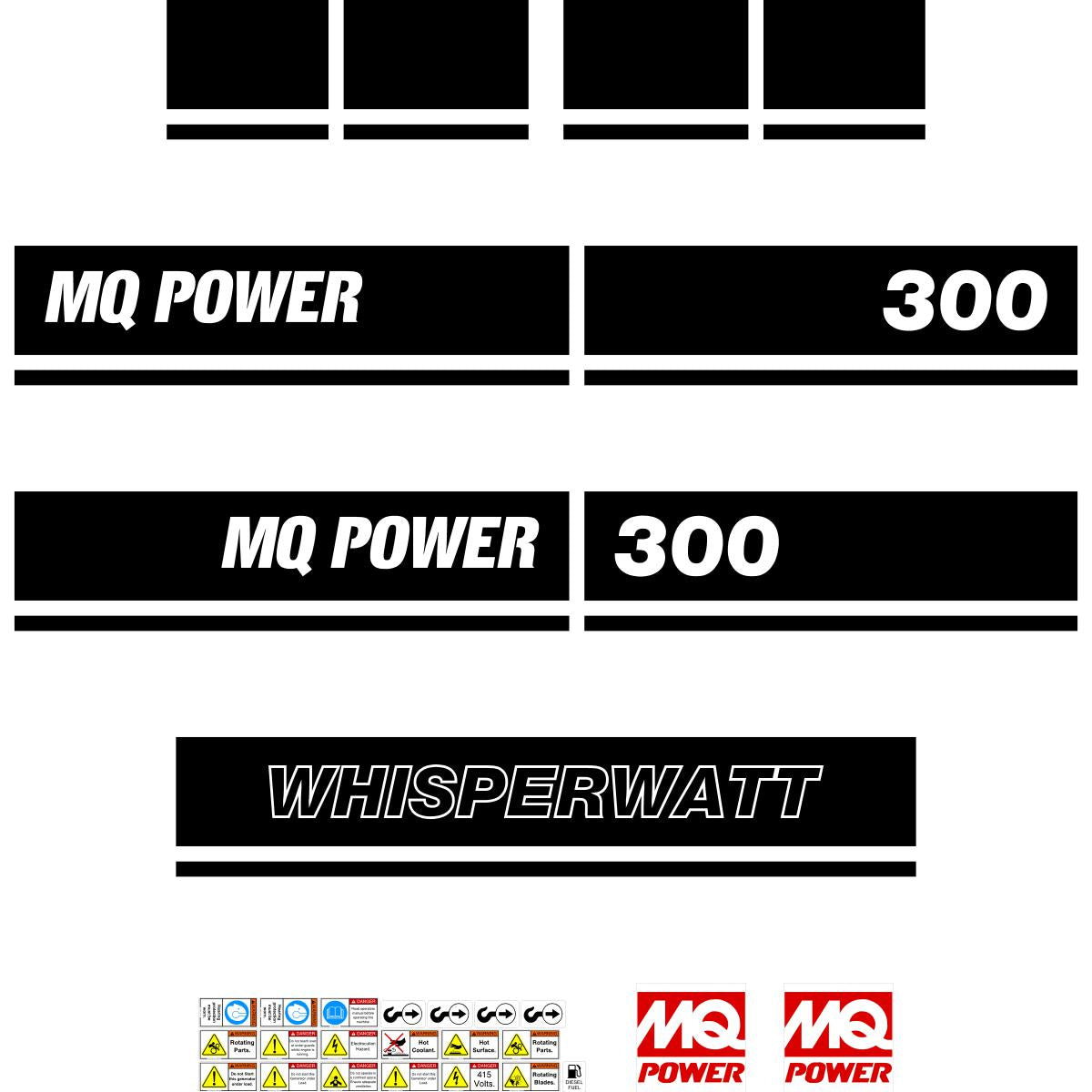 Multiquip DCA300 Decal Kit