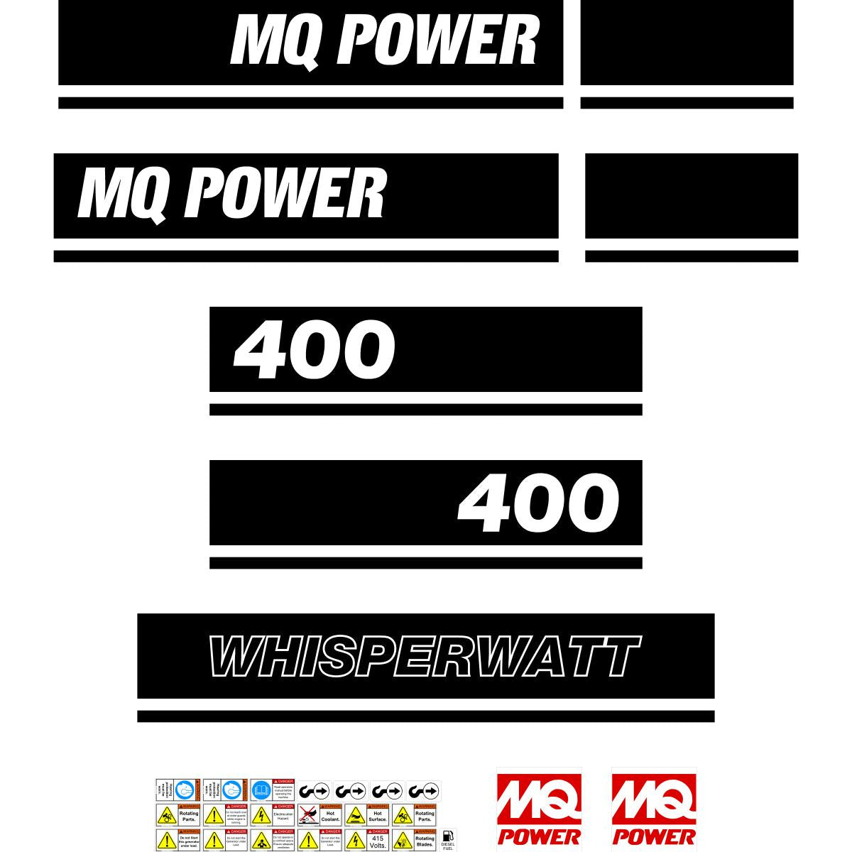 Multiquip DCA400 Decal Kit