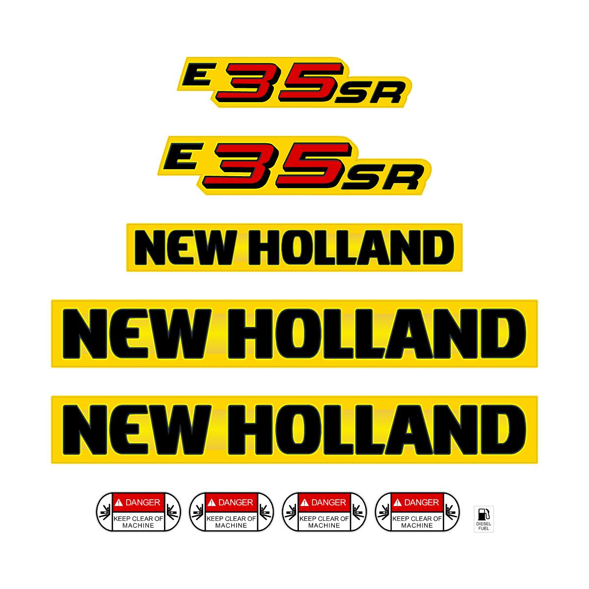 New Holland E35SR Decal Kit