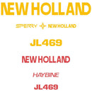 New Holland Haybine JL469 Decal Set