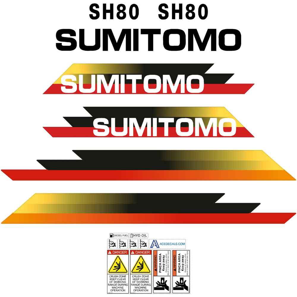 Sumitomo SH80-3 Decals Stickers