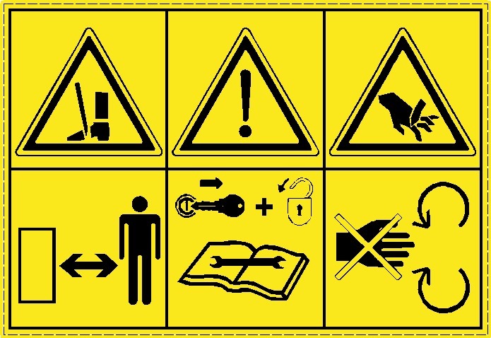 Vertidrain Warning Decal