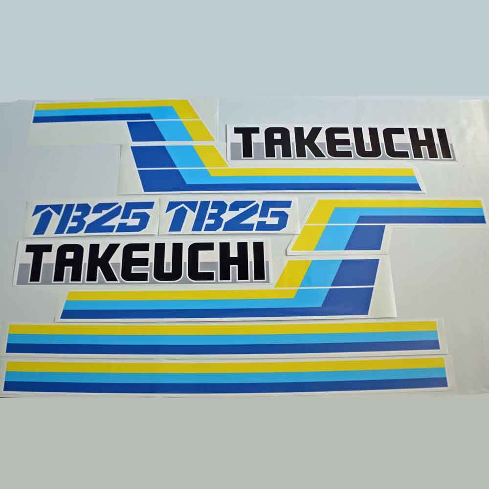 Takeuchi TB25 Decal Sticker Kit