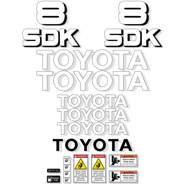 Toyota Huski 3SDK8 Decal Kit