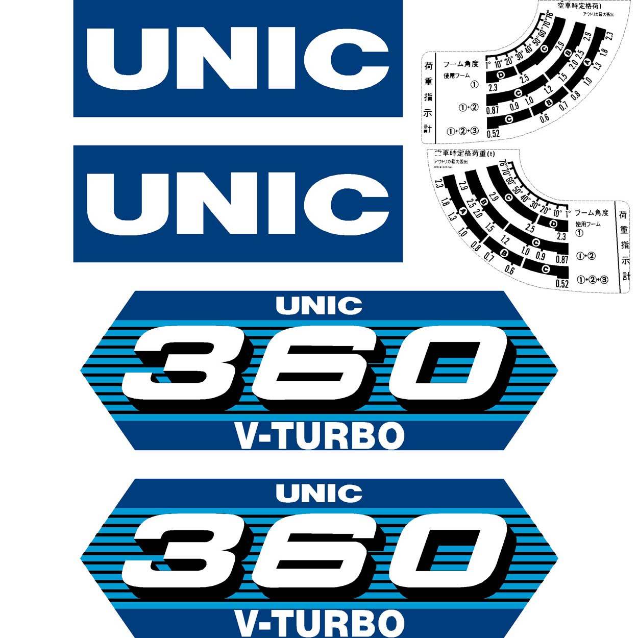 Unic 360V Turbo Decals