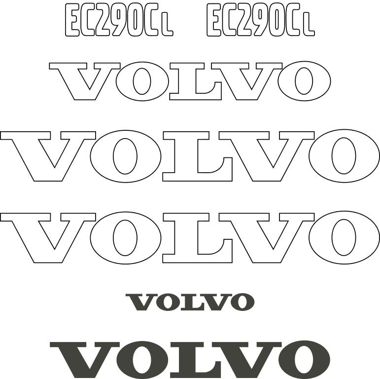Volvo EC290CL Decals