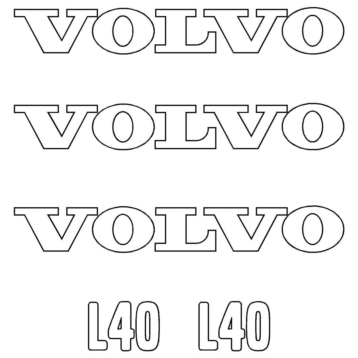 Volvo L40 Decals