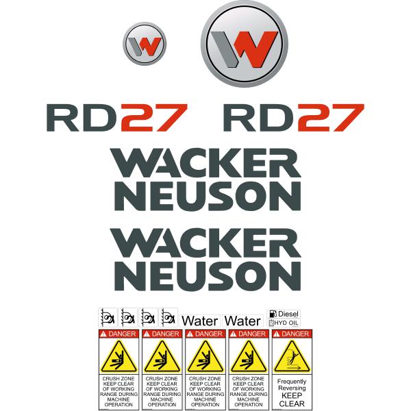 Wacker Neuson RD27 Decals