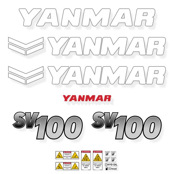 Yanmar SV100-2B Later Style Decal Kit