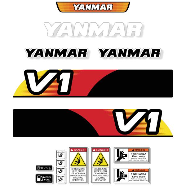 Yanmar V1 Decal Kit