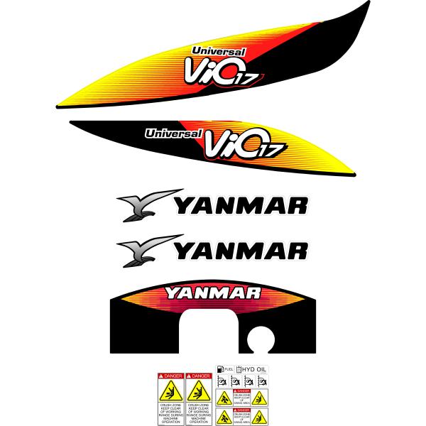 Yanmar Vio17-5 Decal Kit