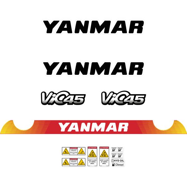 Yanmar Vio45-6 Decal Kit