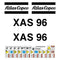 Atlas Copco XAS96 Compressor Decal Sticker Set