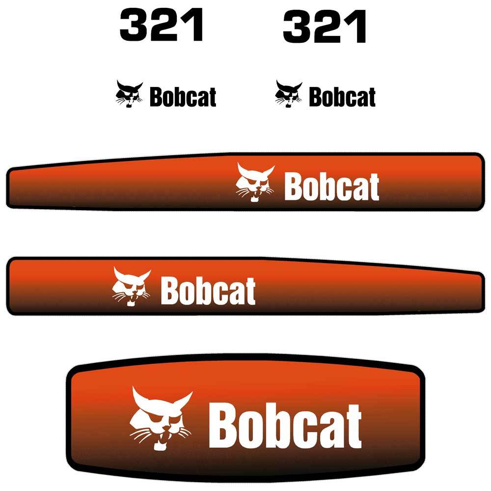 Bobcat 321 Decal Sticker Set