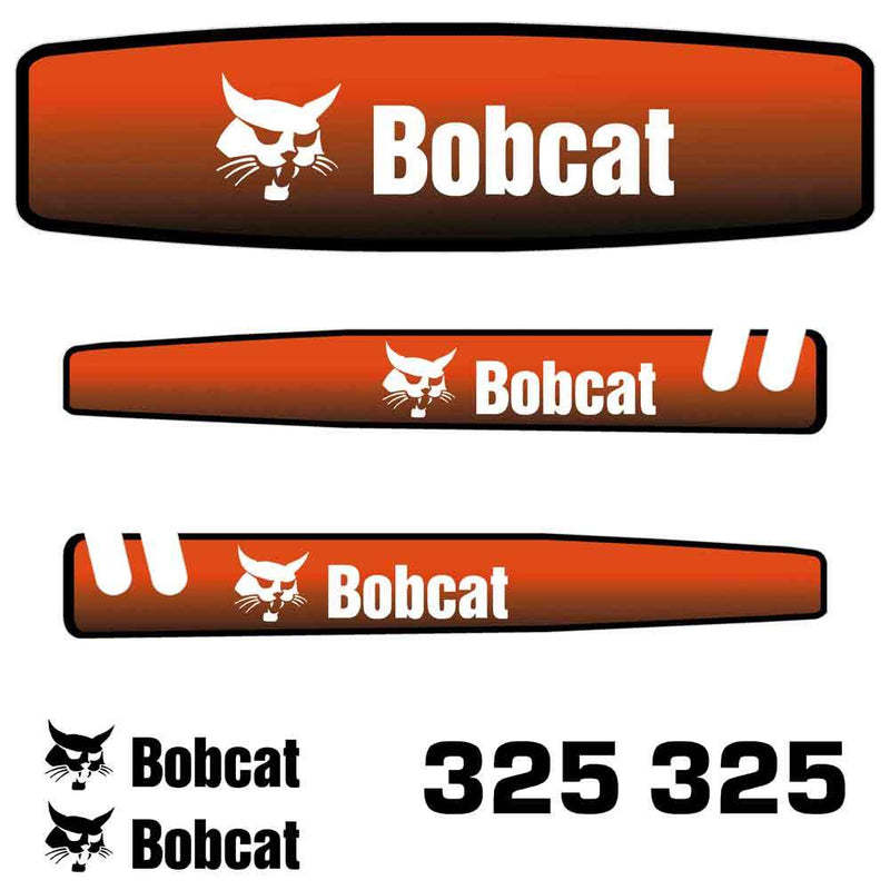 Bobcat 325 Decals Stickers