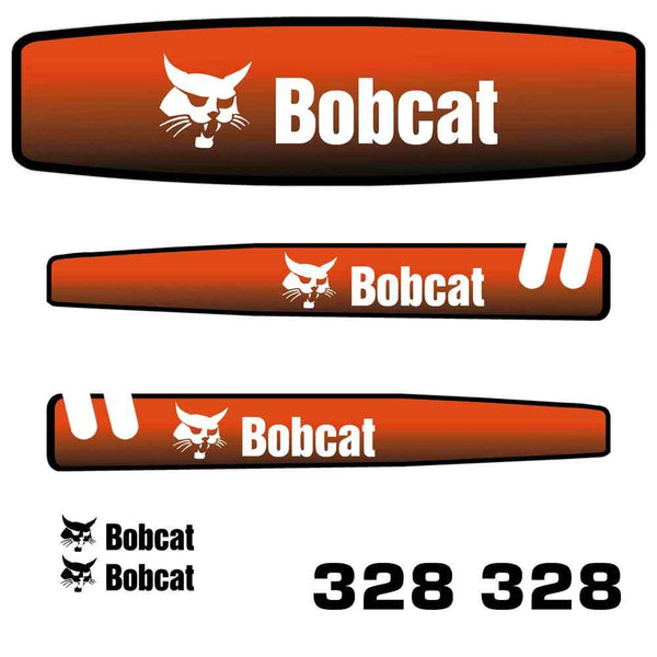 Bobcat 328 Decals Stickers