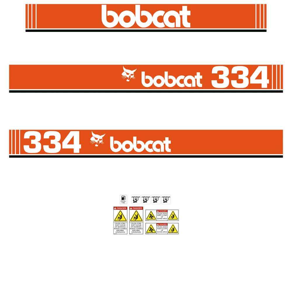 Bobcat 334 X Decals Stickers