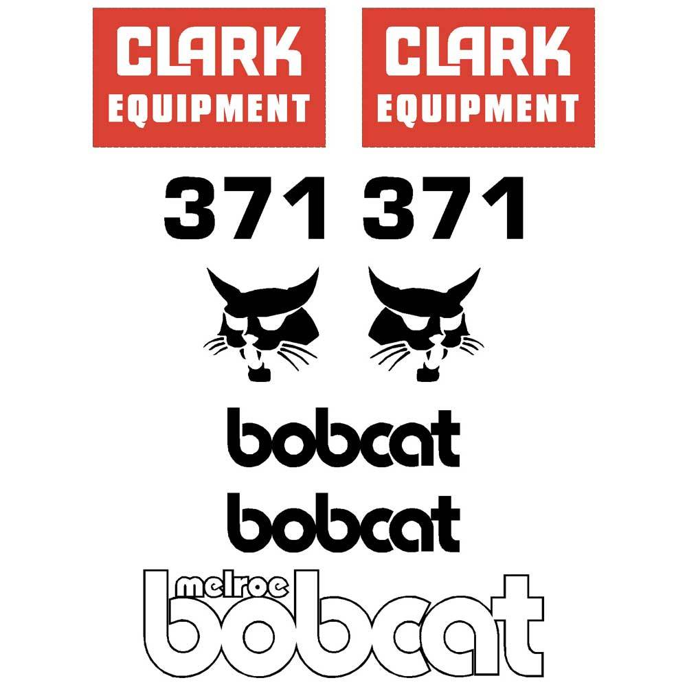 Bobcat 371 Decals Stickers