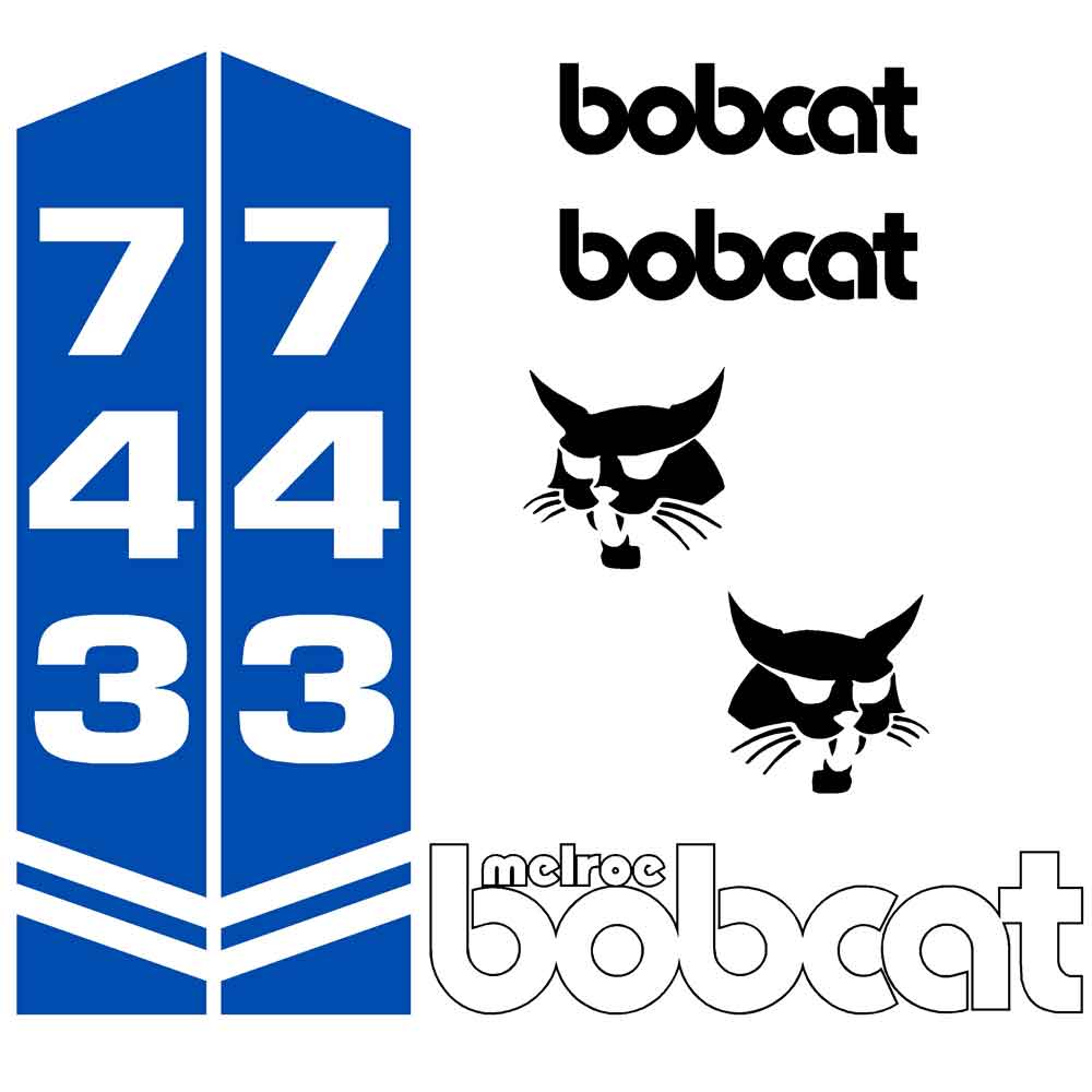 Bobcat Melroe 743 Decal Kit