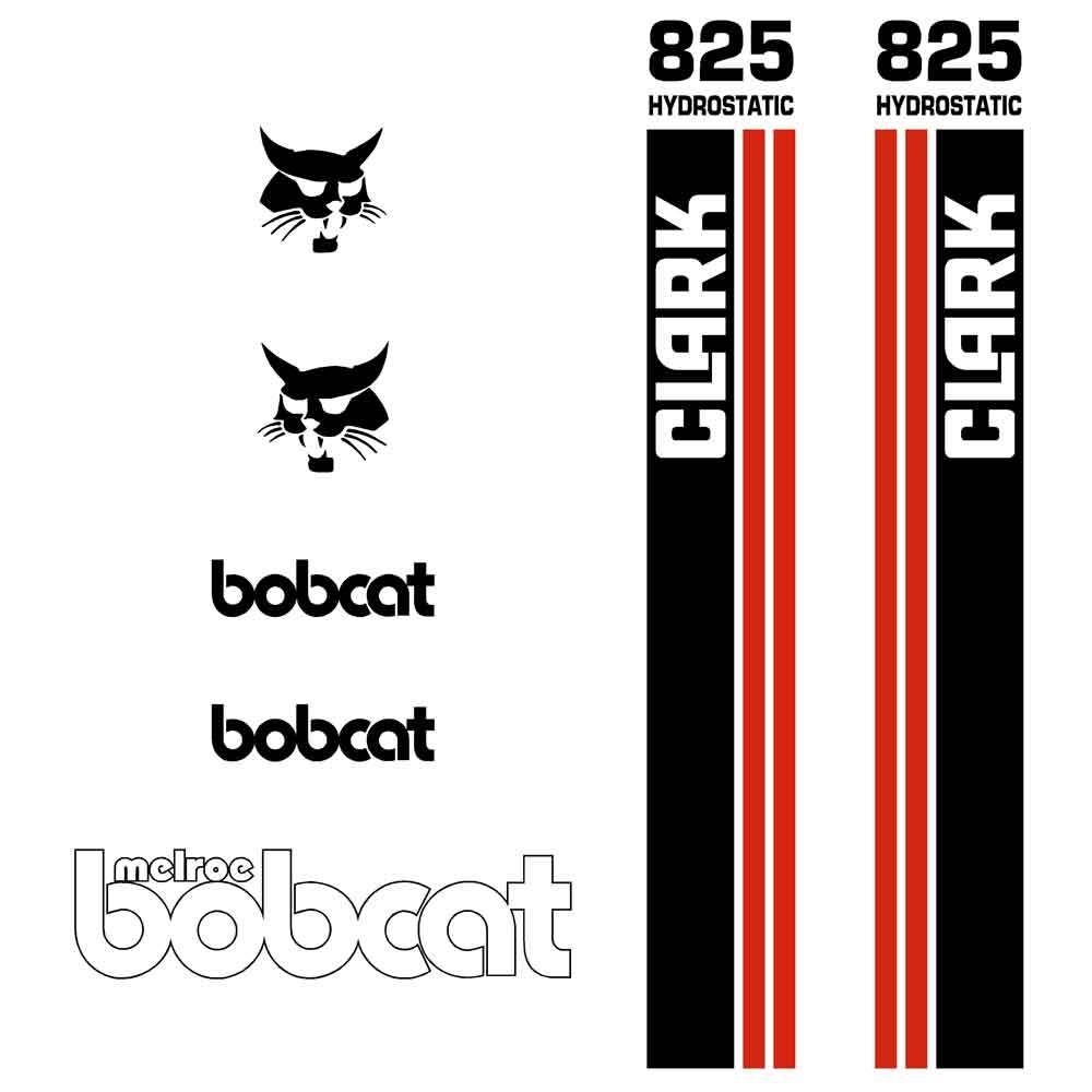 Bobcat 825 Decals Stickers