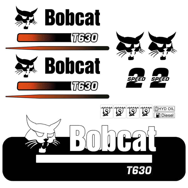 Bobcat T630 Decals Stickers Set