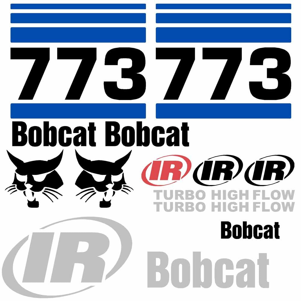 Bobcat 773 Decal Set (Big IR Logo)