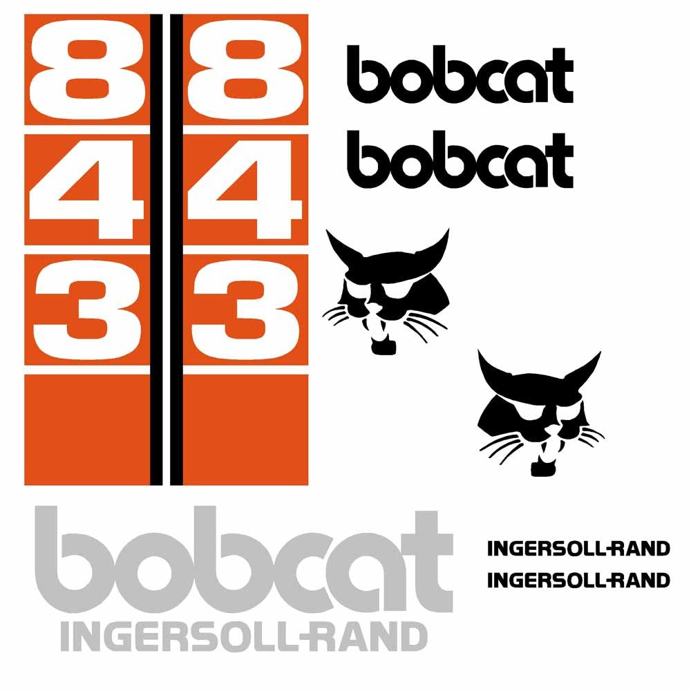 Bobcat 843 Decal Set