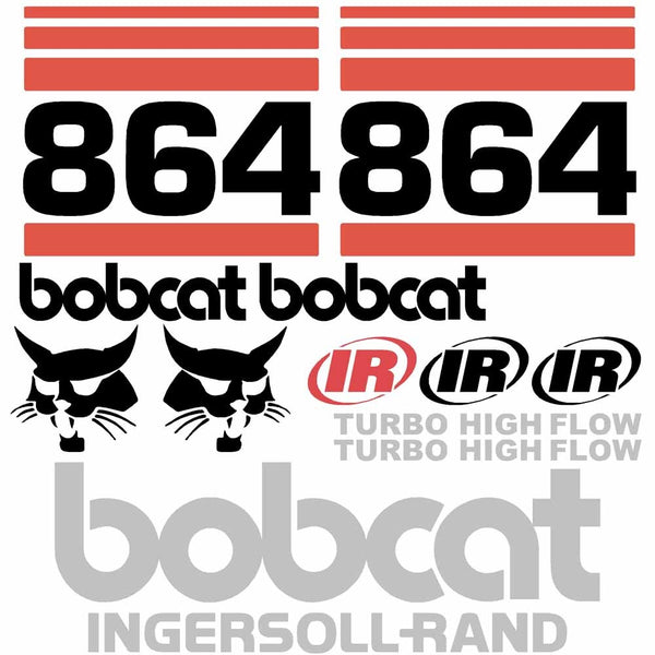 Bobcat 864F Decal Set