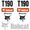 Bobcat T190 Decals Stickers