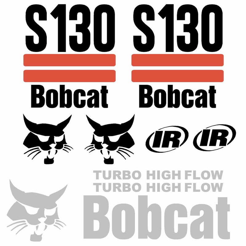 Bobcat S130 Decals Stickers - 2003 On