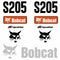Bobcat S205 Decal Set