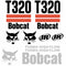 Bobcat T320 Decal Set (2 Stripe)