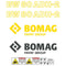 Bomag 80 ADH-2 Decal Sticker Set