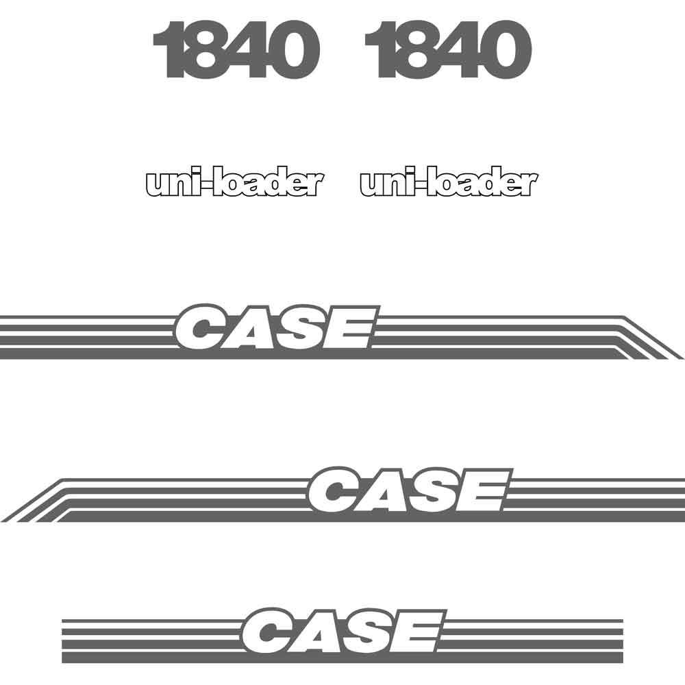 Case 1840 Decal Sticker Set