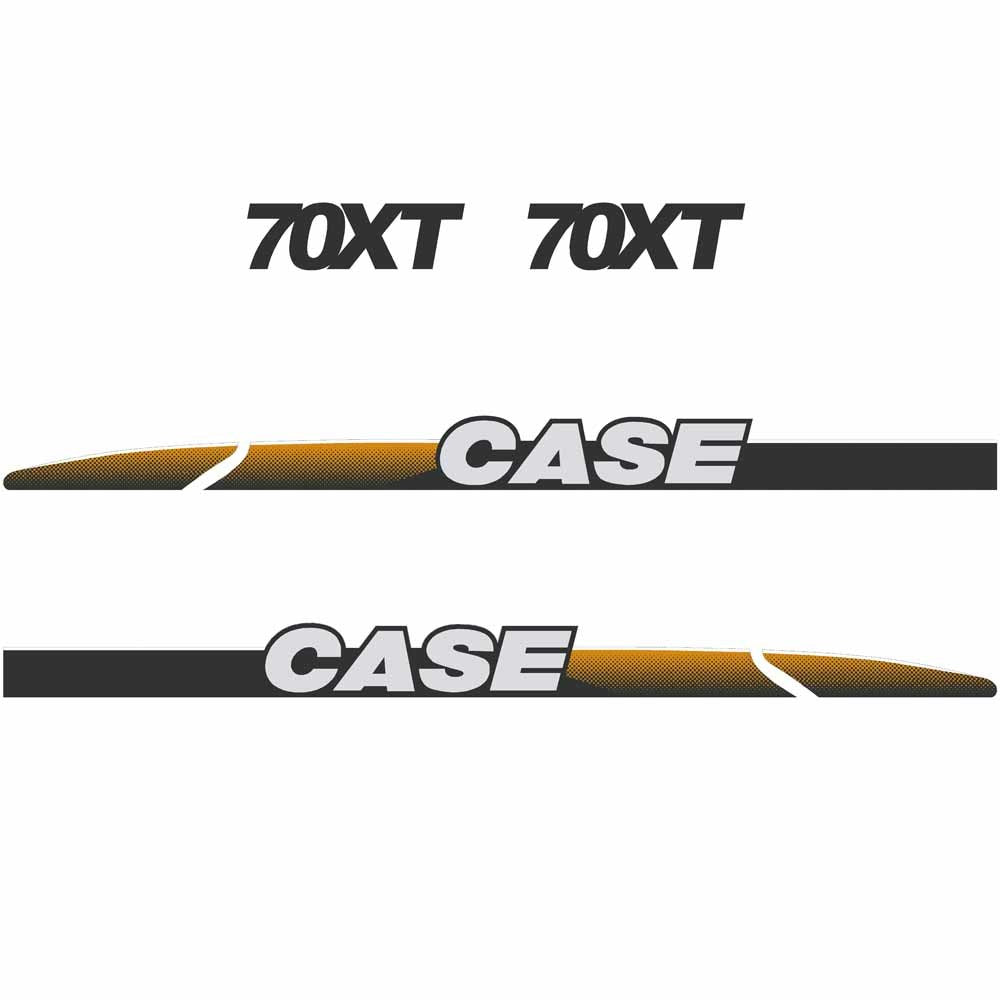 Case 70XT Decal Sticker Set