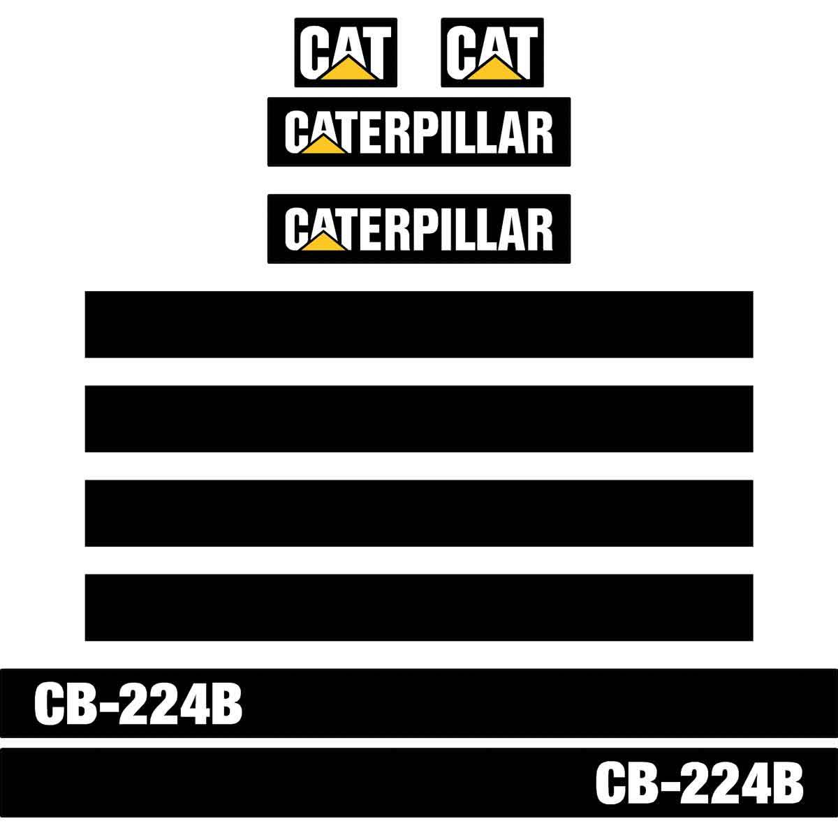 CB224B Decals Stickers Set