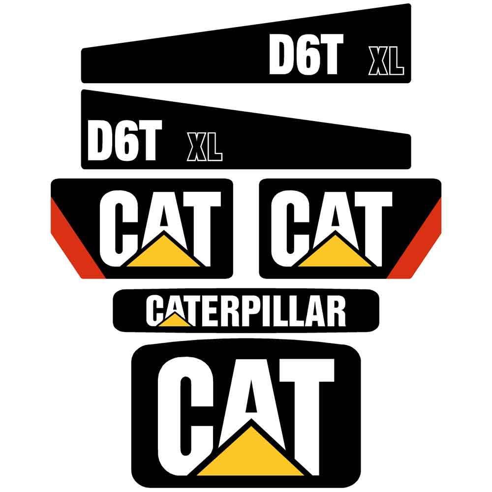 D6T XL Decals Stickers