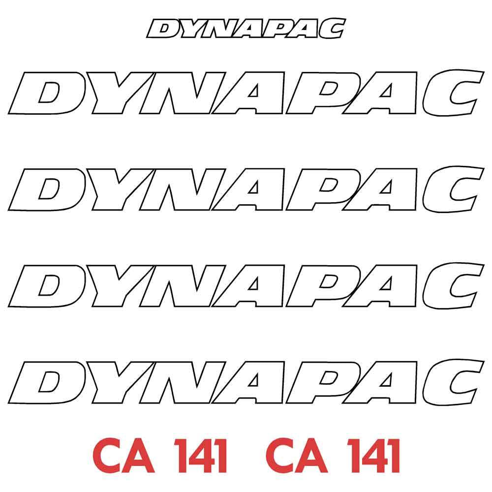 Dynapac CA141 Decal Sticker Set