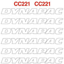 Dynapac CC221 Decals Stickers Set