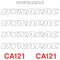 Dynapac CA121 Decal Sticker Set