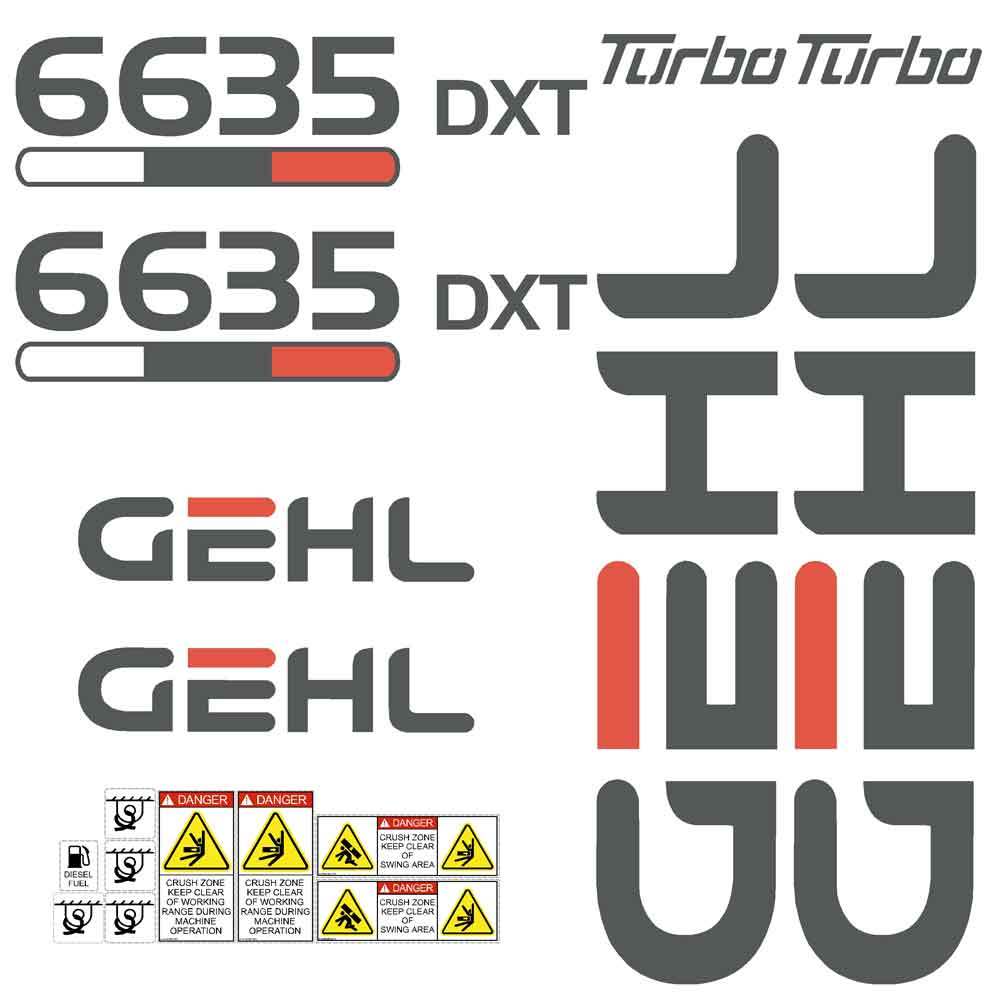Gehl 6635 Decal Sticker Set