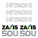 Hitachi ZX50U Decal Sticker Set