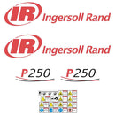 Ingersoll Rand P250 Compressor Decals Stickers