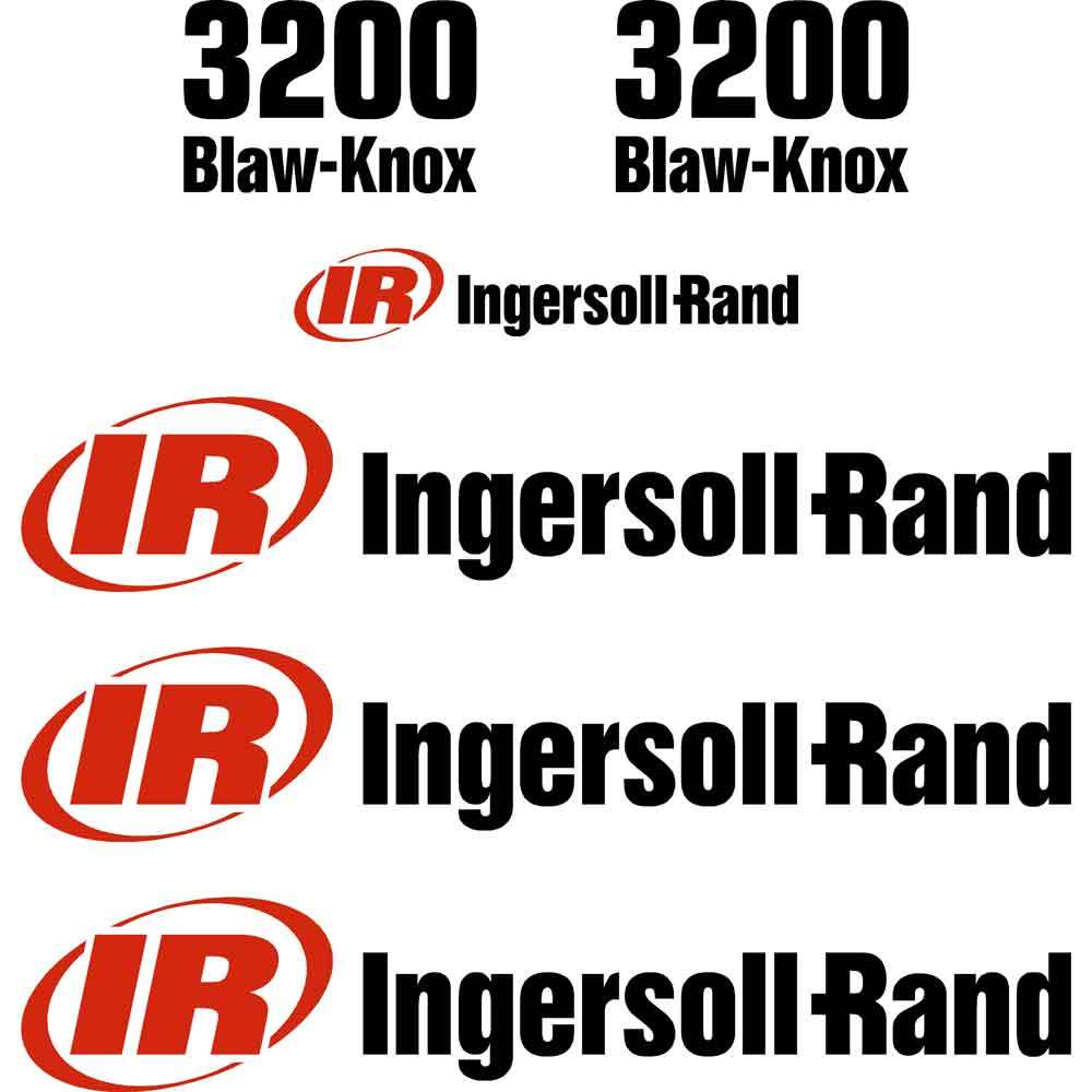 Ingersoll Rand IR PF3200 Decals Stickers
